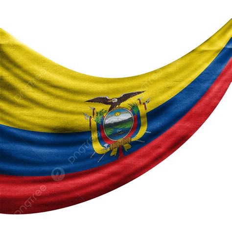 Bandera De Ecuador Ondeando Con Textura Png Dibujos Ecuador Bandera Cinta Png Y Psd Para