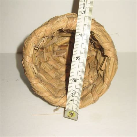 Straw Beehive Skep Bee Hive Basket With Handle Woven Primitive Etsy