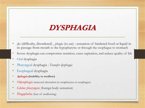 Ppt Dysphagia Powerpoint Presentation Free Download Id8789146