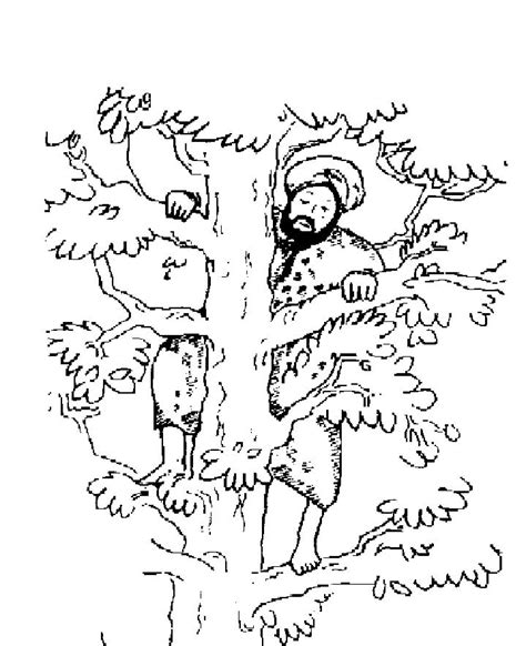 Zacchaeus coloring page 6