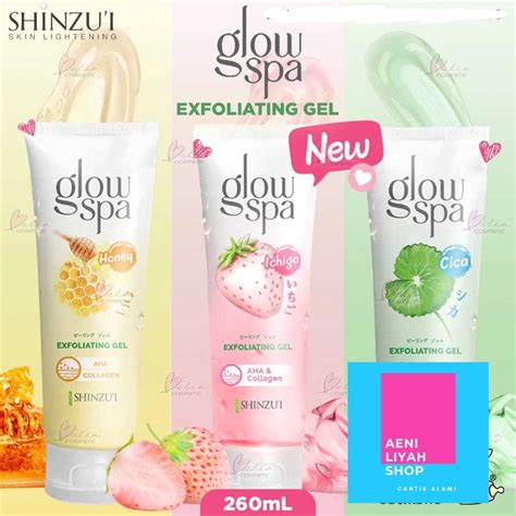 Jual SHINZUI Glow Spa Exfoliating Gel 130mL 260ml Honey Ichigo