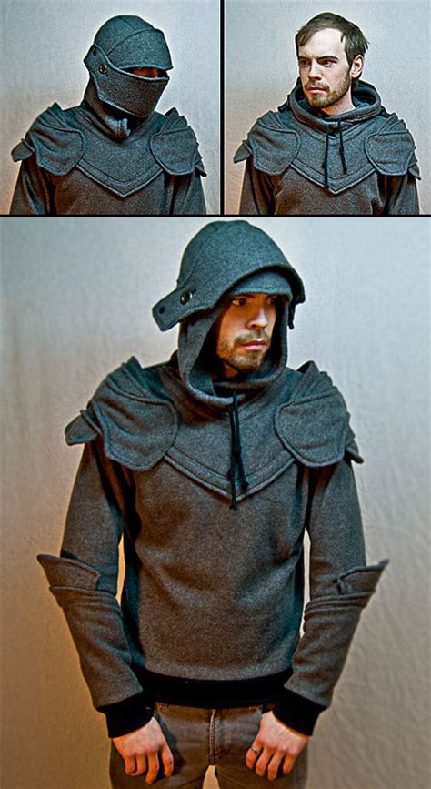 Knight Hoodie Looks Like Real Armor with a Retractable Faceplate, Might ...