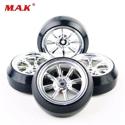 4pcs Set Tires Wheel Rim For Hpi Hsp Racing Rc 1 10 Drift Car 12mm Hex