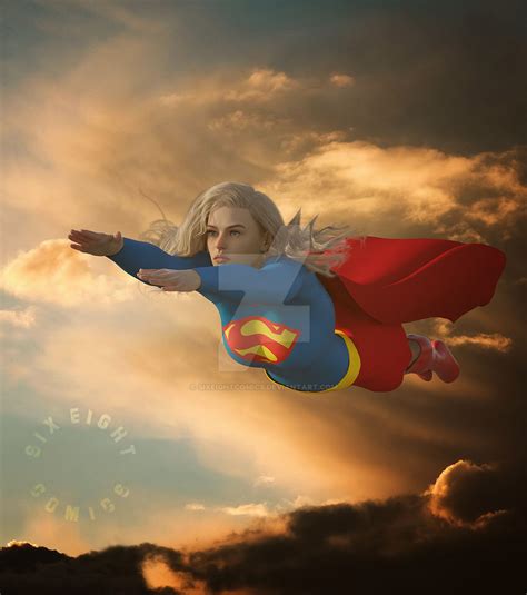 New Supergirl Flight By Sixeightcomics On Deviantart