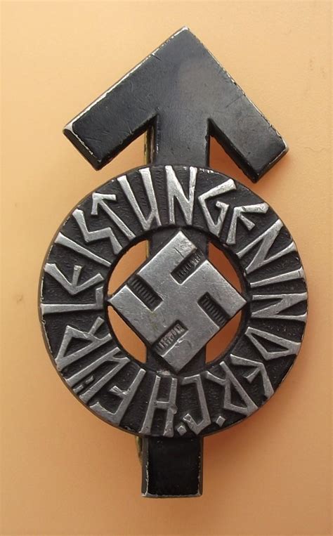 Crow Valley Militaria Numbered Hitler Youth Proficiency Badge Iron