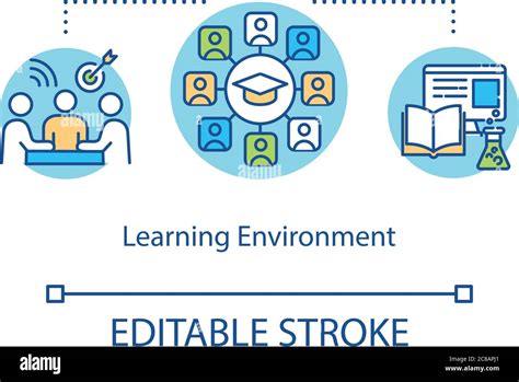 Learning Environment Concept Icon Distance Education Online Classrooms Educational Approach