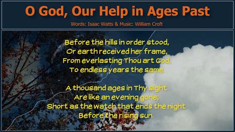 Hymns O God Our Help In Ages Past Hd Youtube