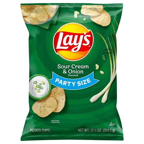 Lay S Sour Cream Onion Potato Chips Party Size Shop Chips At H E B