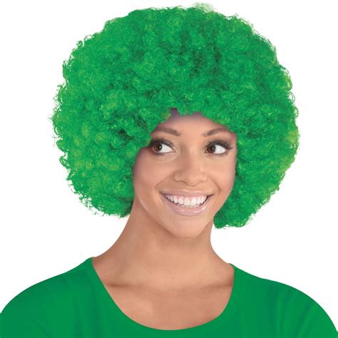 Green Curly Wig Party City