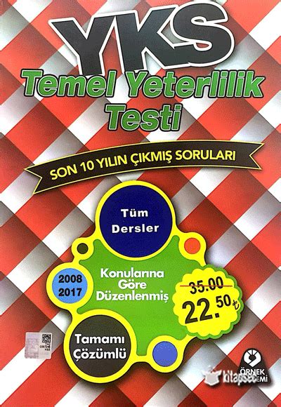 YKS Tüm Dersler Son 10 Yılın Çıkmış Soruları Örnek Akademi Yayınları