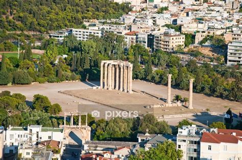 Housse de couette Le temple de Zeus Olympien à Athènes en Grèce