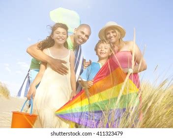 Cheerful Family Bonding Outdoors Stock Photo 411323479 | Shutterstock