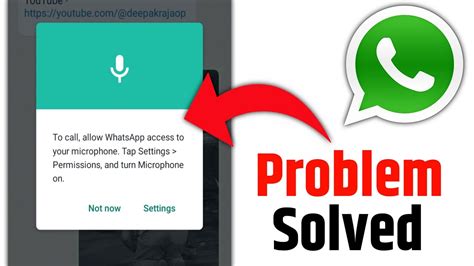 To Call Allow Whatsapp Access To Your Microphone Tap Settings