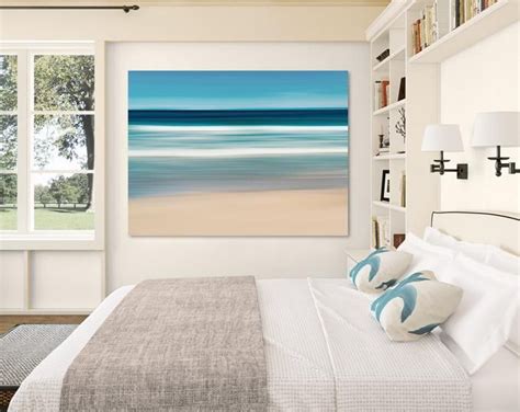 Coastal Wall Decor Large Abstract Beach Canvas Wall Art Etsy Beach Canvas Wall Art Coastal