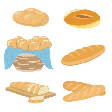 Bakery Icon Set Bread Symbol Rolling Pin Vector Bread Symbol Rolling