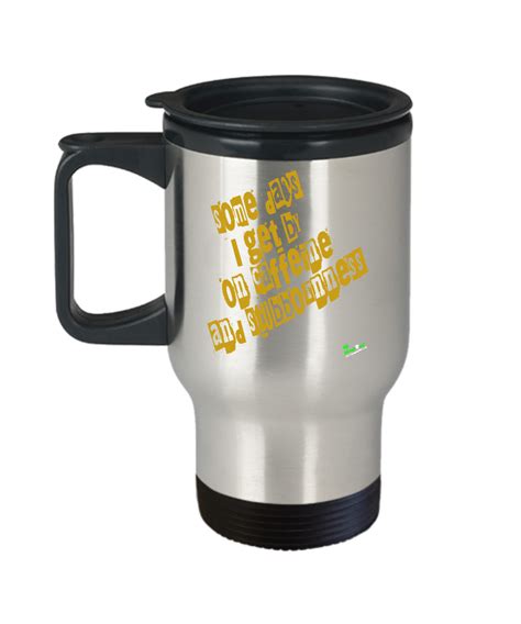 Caffeine And Sarcasm Funny Coffee Mug