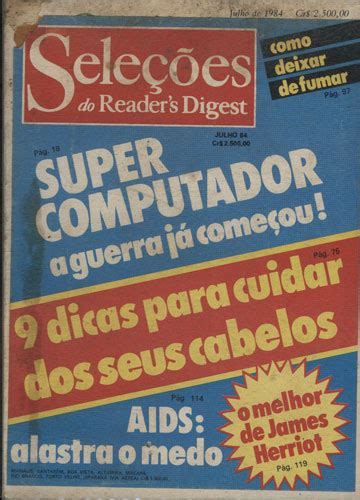 Sebo do Messias Revista Seleções do Reader s Digest Ano 1984 Julho