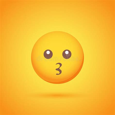 Emoticon Met Kus Vector Illustratie Illustration Of Leuk 55398068