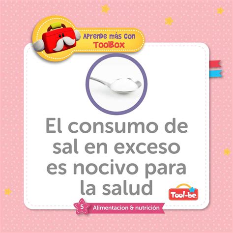 Salud En Equilibrio Los Riesgos Del Consumo Excesivo De Sal Para La S Tool Be