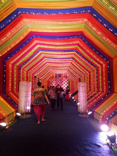 Colorful Passage For Garba Night