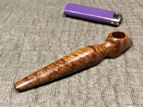 Hand Carved Exotic Wood Pipe Etsy