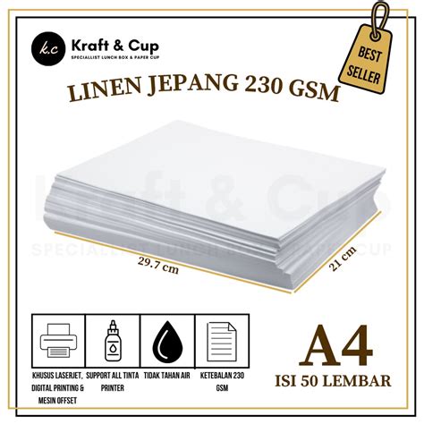 Jual Kertas Sertifikat Linen A4 Isi 50 Lembar Kertas Sertifikat A4