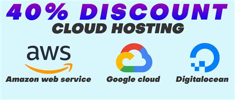discount  digitalocean google cloud amazon web services