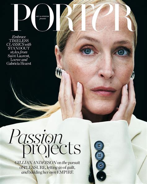 Gillian Anderson covers Porter Magazine October 16th, 2023 by Philip