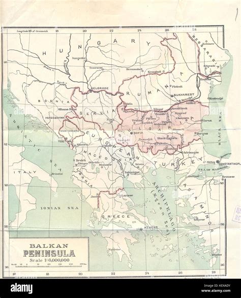 Old Balkan Peninsula Map Hi Res Stock Photography And Images Alamy