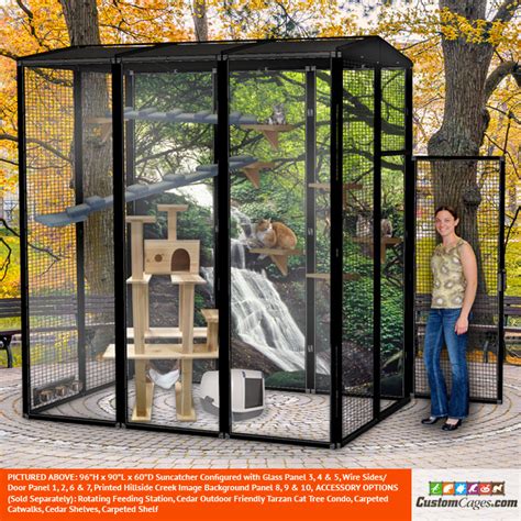 96h X 90l X 60d Large Outdoor Cat Cage