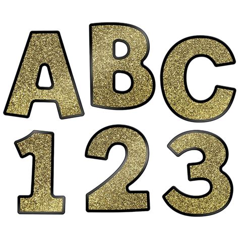 Sparkle Shine Gold Glitter Combo Pack Ez Letters Cd 130083 Carson