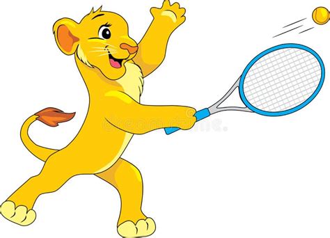 Lion Tennis Stock Illustrations Lion Tennis Stock Illustrations