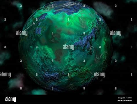 High Resolution Illustration Of Planet Uranus The Seventh Planet From The Sun With The Third