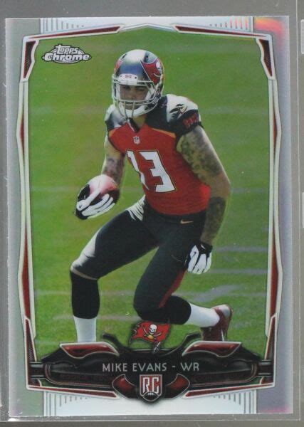 Topps Chrome Refractor Mike Evans Rc Online Kaufen Ebay