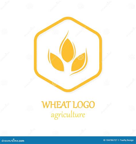 Ejemplo De Logo Icon Design Template Vector Del Trigo De La Agricultura