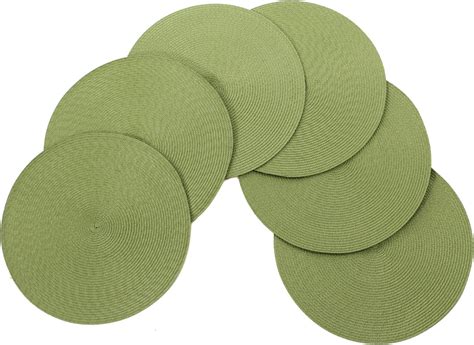 Amazon Vienna Woven Spiral Table Placemats 15 Inches Round Set Of