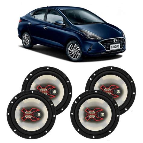 Alto Falante Hyundai HB20s 2020 A 2021 Bravox X 6 Polegadas 200W RMS 4