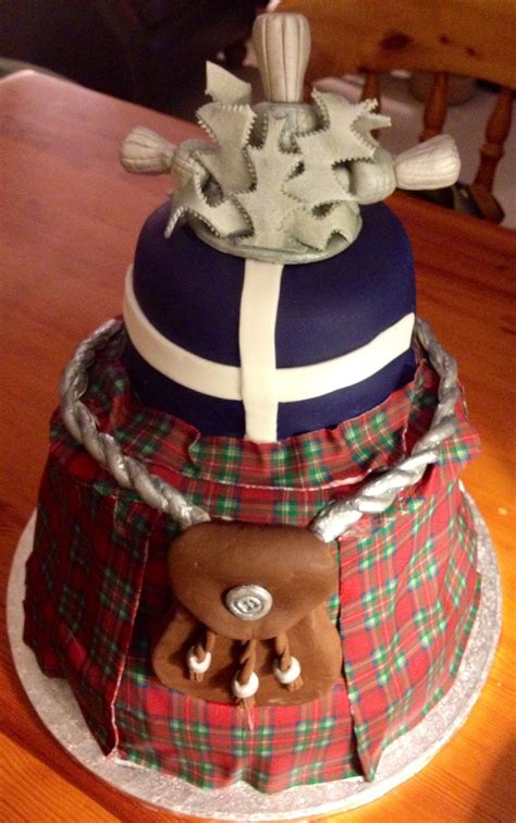 Scottish Cake Plaid Cake Scottish Recipes Scottish Wedding