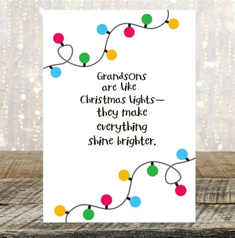 Grandson Christmas Card for Grandson, Grandson Xmas Card, Christmas ...