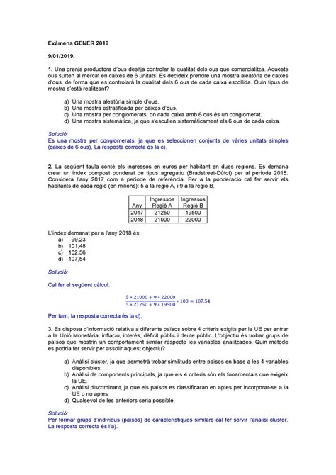 Examen Enero Preguntas Y Respuestas Ex Mens Gener