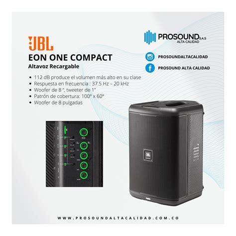 JBL EON ONE COMPACT SISTEMA PORTABLE RECARGABLE 120W 112dB