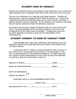 Code Of Conduct Form Fill Online Printable Fillable Blank Pdffiller