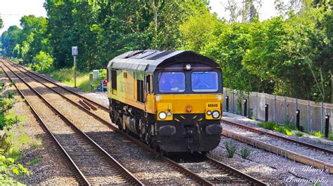 Class 66 Colas 66849 Passes Through Wokingham Light Engine YouTube