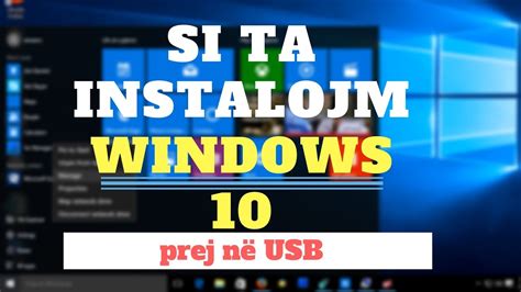 Si Ta Instalojm Windows Prej Ne Usb Youtube