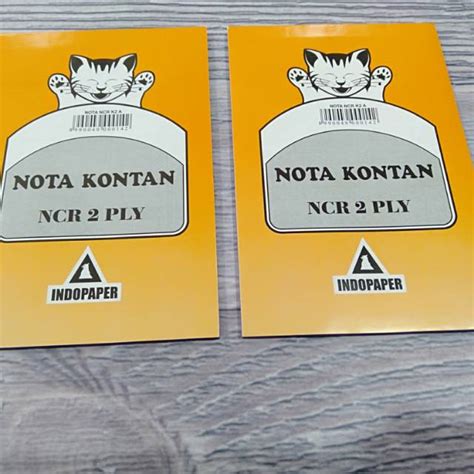 Jual Pak Buku Nota Kontan Ply Indopaper Ncr Buku Nota Kontan