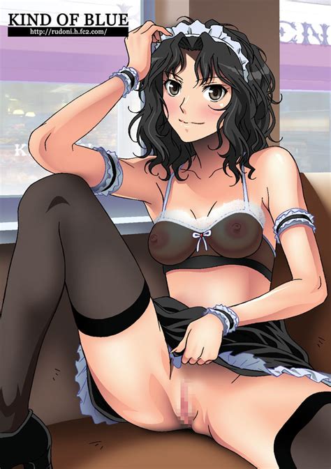 Rule 34 Amagami Arm Garter Censored Female Looking At Viewer Maid Headdress Nipples No Panties