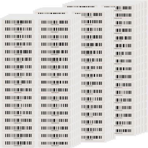 Buy Asset Tags Pre Printed Barcode Labels With Unique 8 Digit Number 2