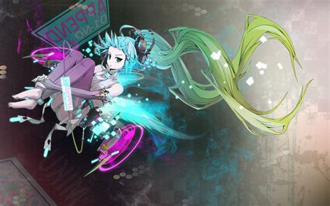 Wallpaper 1680x1050 Px Anime Girls Hatsune Miku Twintails Vocaloid 1680x1050