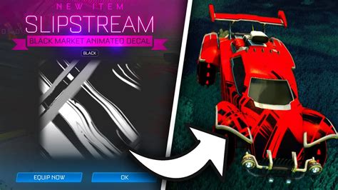 BLACK SLIPSTREAM IN THE ROCKET LEAGUE ITEM SHOP YouTube