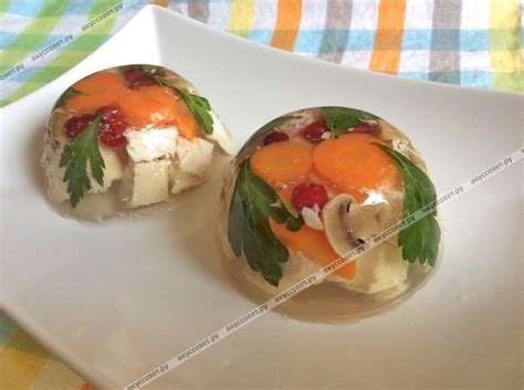 Заливное из курицы пошаговый рецепт с фото